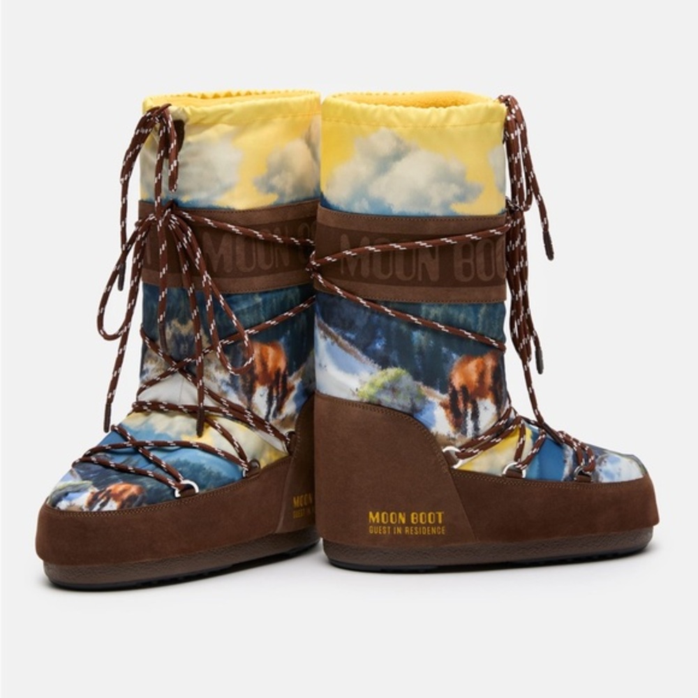 Moon Boot X Guest In Residence Icon High Postcard Cocoa Boots